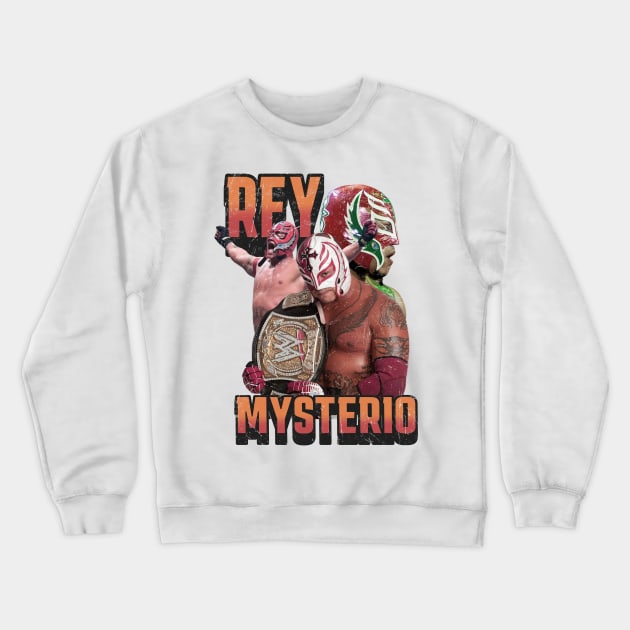 Rey Mysterio Best Wrestling Crewneck Sweatshirt by Suisui Artworks